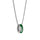New York Jets Necklace Fashion Ring Pendant Silver - Aminco