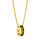 Pittsburgh Steelers Necklace Fashion Ring Pendant Gold - Aminco