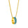 Los Angeles Chargers Necklace Fashion Ring Pendant Gold - Aminco