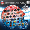NFL Football Helmet Shaped Puzzle 500 Piece - Masterpieces Puzzle Company