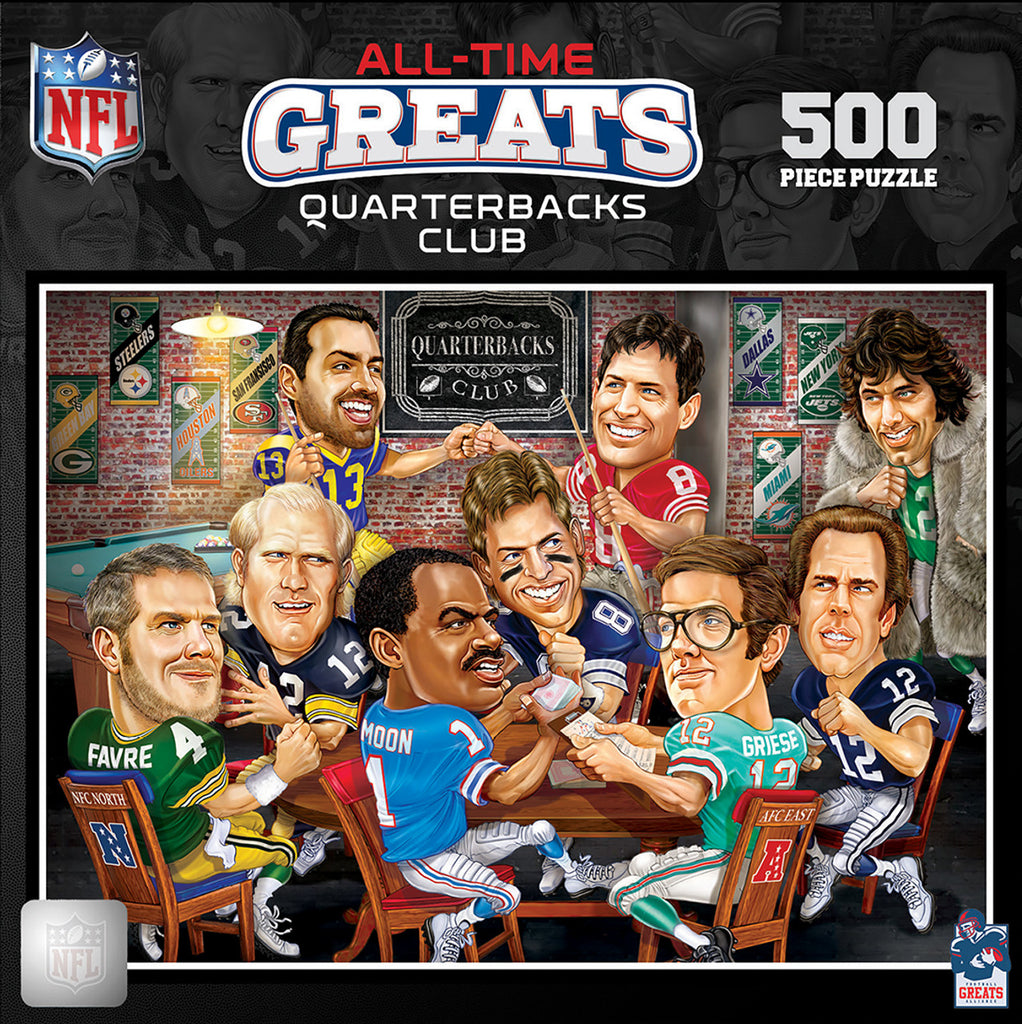 NFL Quarterbacks Club Puzzle 500 Piece All-Time Greats - Masterpieces Puzzle Company