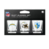 Los Angeles Chargers Shot Glass Set 3 Pack - Mojo Licensing