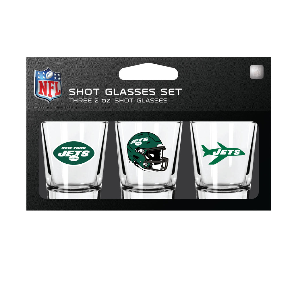 New York Jets Shot Glass Set 3 Pack - Mojo Licensing