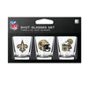 New Orleans Saints Shot Glass Set 3 Pack - Mojo Licensing