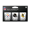 Pittsburgh Steelers Shot Glass Set 3 Pack - Mojo Licensing