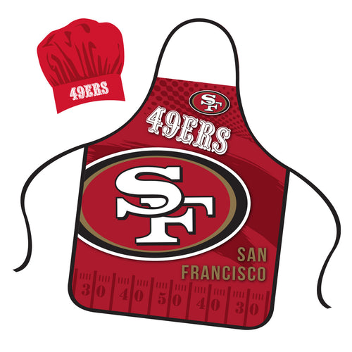 San Francisco 49ers Chef Hat and Apron Set - 1