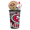 San Francisco 49ers Helmet Cup 32oz Plastic with Straw - Mojo Licensing