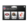 San Francisco 49ers Shot Glass Set 3 Pack - Mojo Licensing