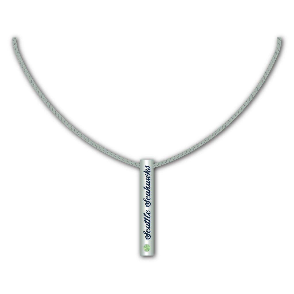 Seattle Seahawks Necklace Silver Bar - Mojo Licensing