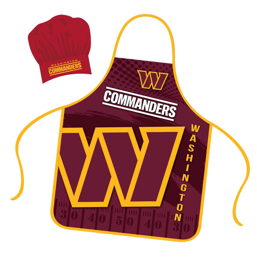 Washington Commanders Chef Hat and Apron Set - Mojo Licensing