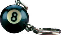 Action NI8BK25 8-Ball Key Chain Novelty Items