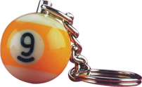 Action NI9BK25 9-Ball Key Chain Novelty Items