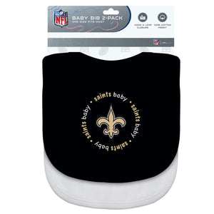New Orleans Saints Baby Bib 2 Pack - Masterpieces Puzzle Company