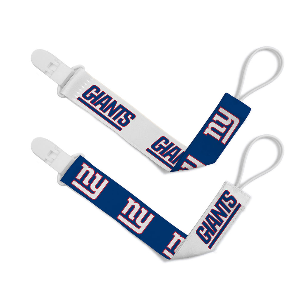New York Giants Pacifier Clips 2 Pack - Masterpieces Puzzle Company