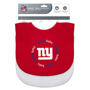 New York Giants Baby Bib 2 Pack - Masterpieces Puzzle Company