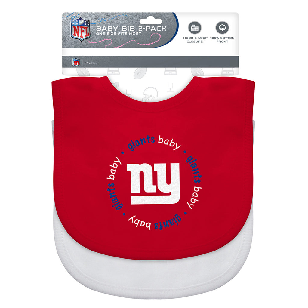 New York Giants Baby Bib 2 Pack - Masterpieces Puzzle Company