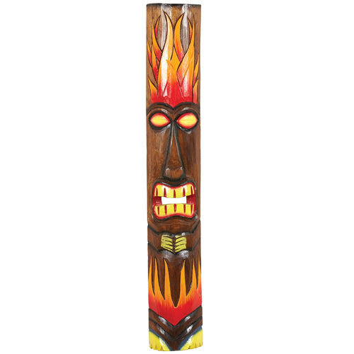 LARGE FIRE TIKI MASK