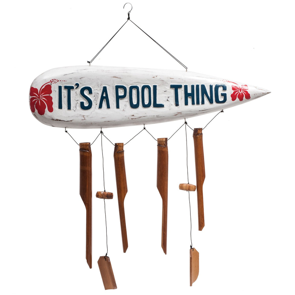 IT'S A POOL THING WIND CHIMES