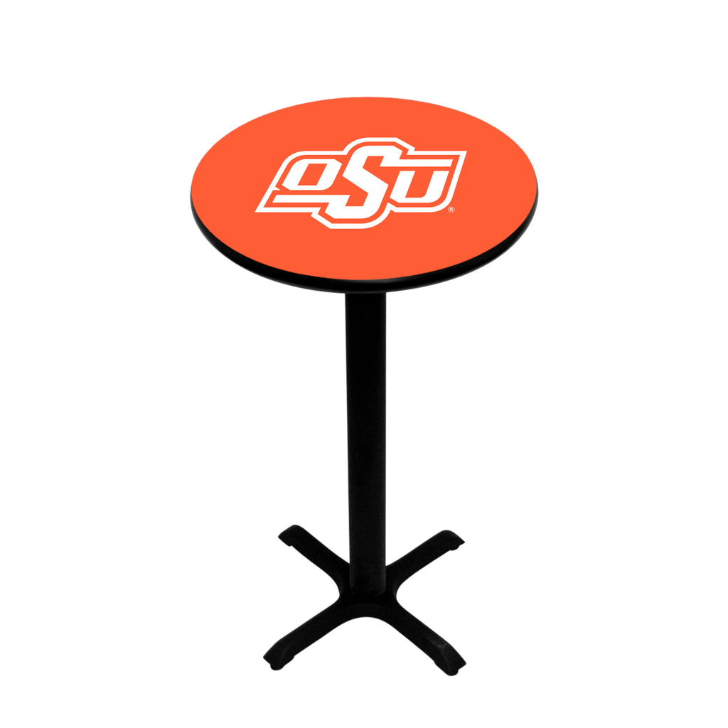 OKLAHOMA STATE PEDESTAL PUB TABLE ORANGE - OKSPTB231