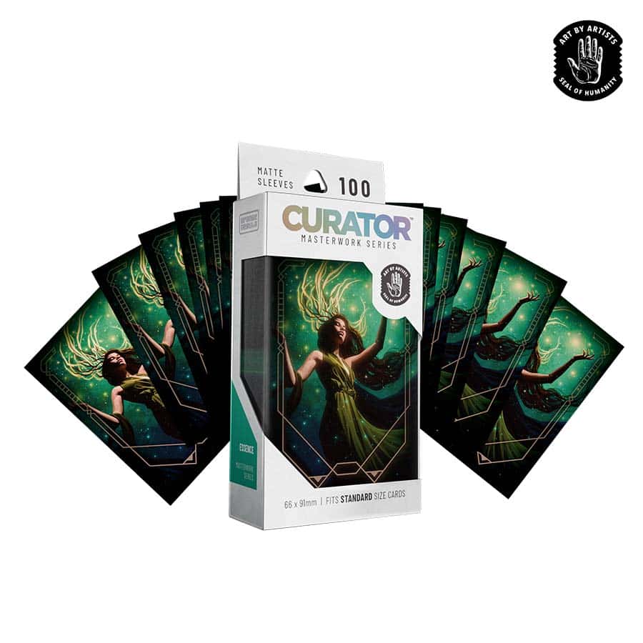 Orange Nebula: Curator: Masterwork Sleeves: Essence (Olga Tereshenko) (100Ct)