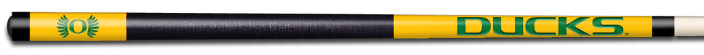OREGON COLOR ENGRAVED BILLIARD CUE WHITE / YELLOW - OREBCE912