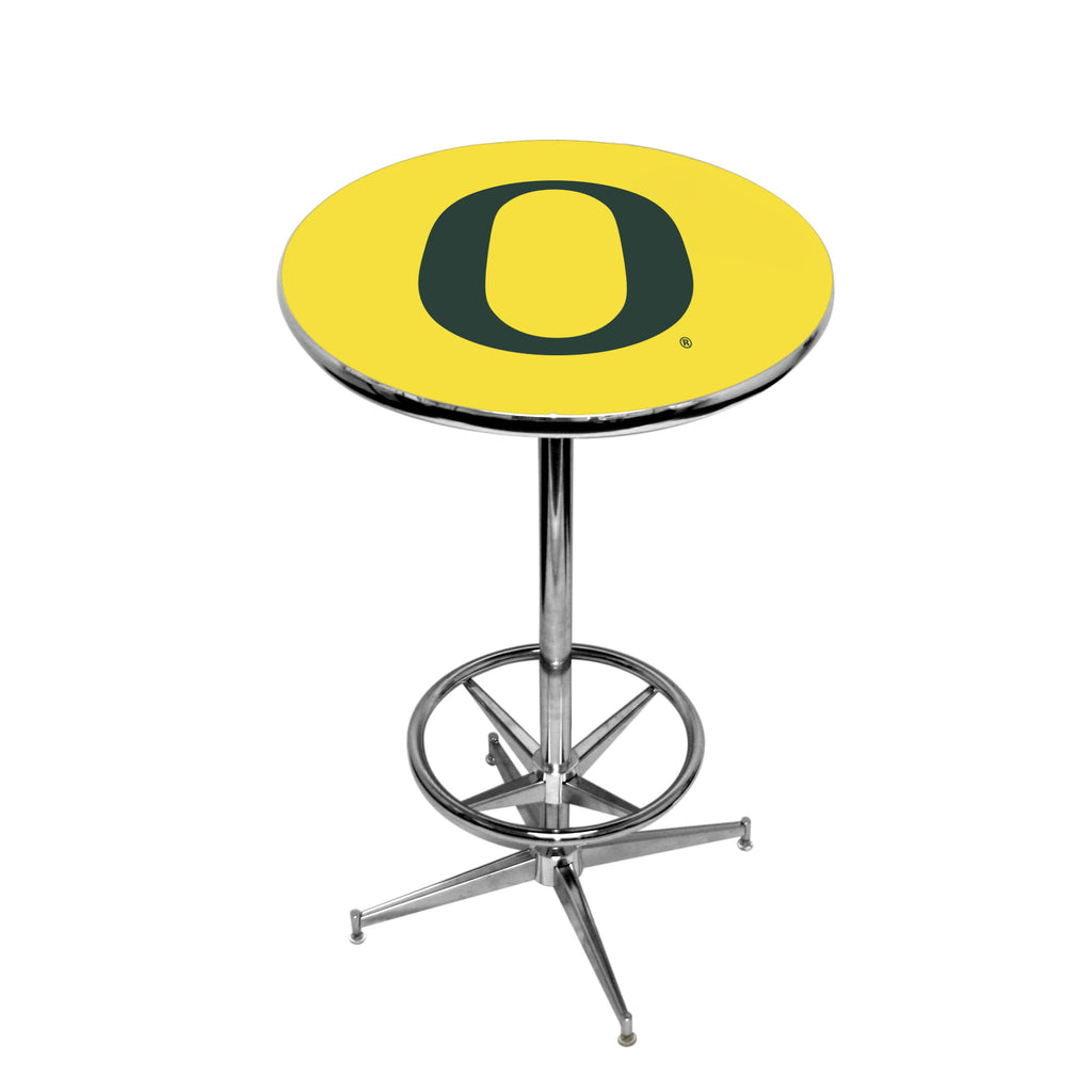 OREGON CHROME FOOT RING PUB TABLE YELLOW - OREPTR112