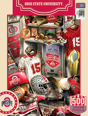 Ohio State Buckeyes Puzzle 500 Piece Locker Room - Masterpieces Puzzle Company
