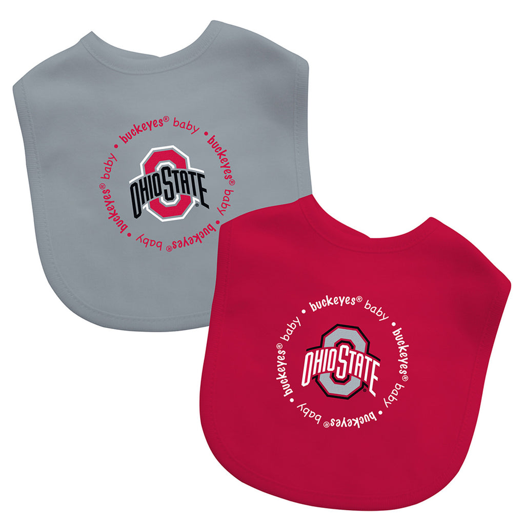 Ohio State Buckeyes Baby Bib 2 Pack - Masterpieces Puzzle Company
