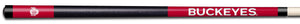 OHIO STATE COLOR ENGRAVED BILLIARD CUE WHITE / SCARLET - OSUBCE931
