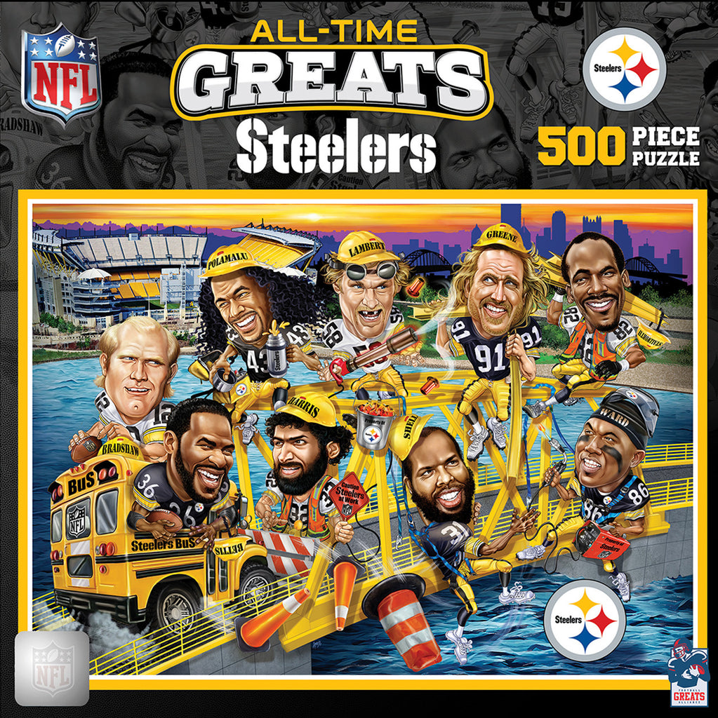 Pittsburgh Steelers Puzzle 500 Piece All-Time Greats - Masterpieces Puzzle Company