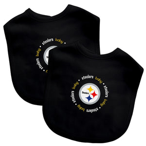 Pittsburgh Steelers Baby Bib 2 Pack - Masterpieces Puzzle Company