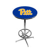 PITTSBURGH CHROME FOOT RING PUB TABLE BLUE - PITPTR471