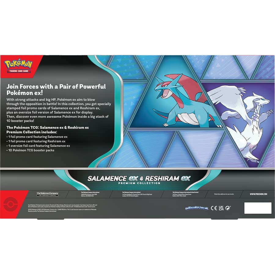 Pokemon Tcg: Salamence Ex And Reshiram Ex Premium Collection