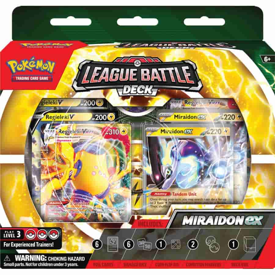 Pokemon Company, Int -  Pokemon Tcg: Miraidon And Regieleki Ex League Battle Deck (6Ct)