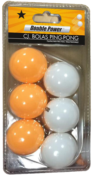 Action PP1116 Ping Pong Balls - Pack of 6 Table Tennis