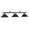54'' 3LT BILLIARD LIGHT- MATTE BLK/ST