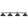 78'' 4 LT BILLIARD LIGHT-MATTE BLK/ MATTE BLACK