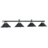 78'' 4 LT BILLIARD LIGHT-MATTE BLK/ ST