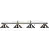 78'' 4 LT BILLIARD LIGHT-MATTE BLK/ MATTE BLACK