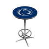 PENN STATE CHROME FOOT RING PUB TABLE NAVY BLUE - PSUPTR101