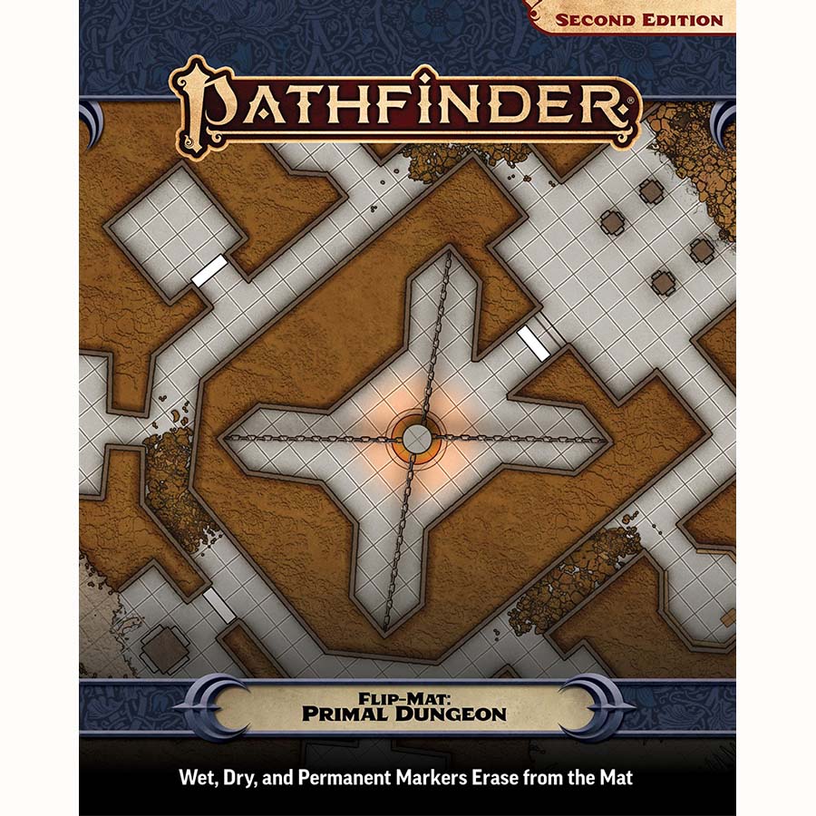 Paizo Publishing -  Pathfinder Rpg (2E): Flip-Mat: Primal Dungeon