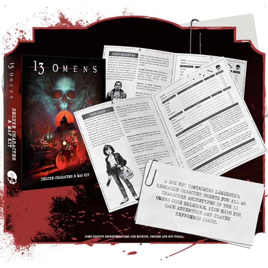 Paizo Publishing -  13 Omens (Rpg): Deluxe Map And Character Kit Pre-Order