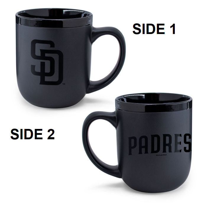 San Diego Padres Coffee Mug 17oz Matte Black - WinCraft