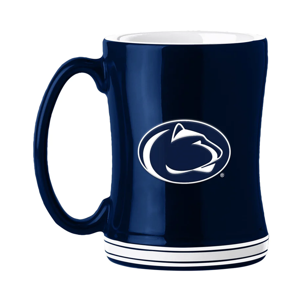 Penn State Nittany Lions Coffee Mug 14oz Sculpted Relief Team Color - Logo Brands