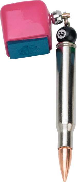Silver QCSBPC Bullet Chalker - Pink Chalk Holders