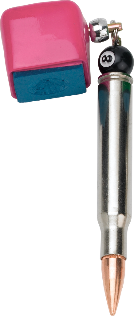 Silver QCSBPC Bullet Chalker - Pink Chalk Holders