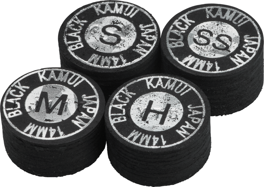 Kamui QTKBLK Black Pool Cue Tip - SUPER_SOFT Cue Tips