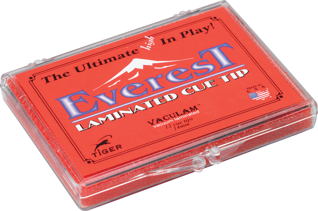 Tiger QTTEV12 Everest Pool Cue Tip Cue Tips