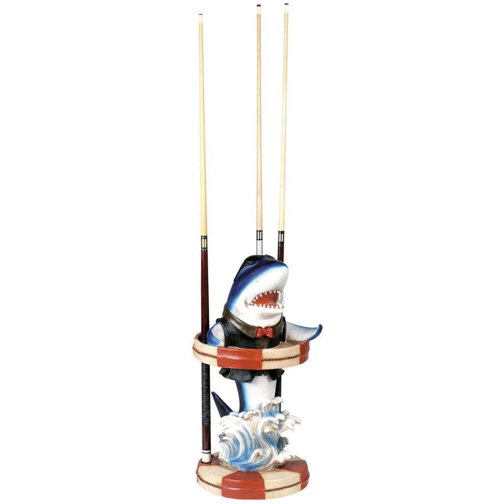 SHARK-BLUE POOL CUE HOLER