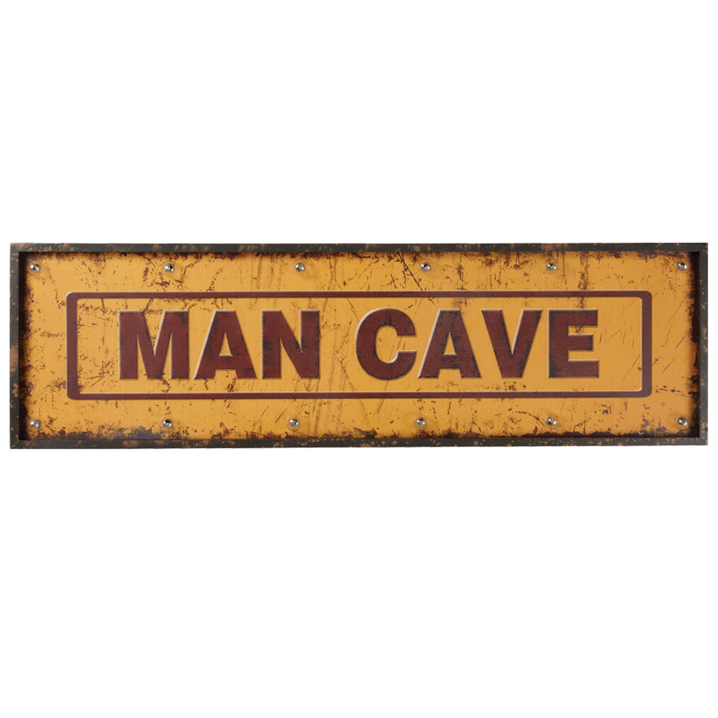 METAL SIGN-48'' MAN CAVE W/ LIGHTS